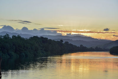 Sunset over the daintree river