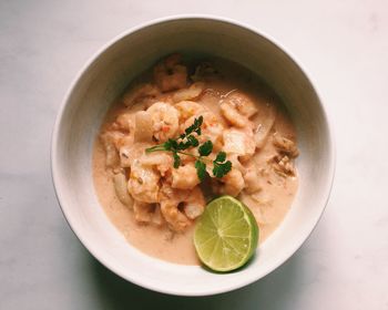 Close-up of served food