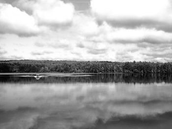 Reflection of clouds in water