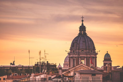 View of cathedral at sunset