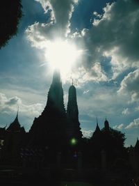 Temple building against sky