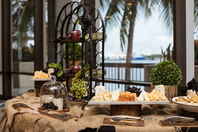 View of food on table 