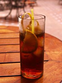 Close-up of drink on table