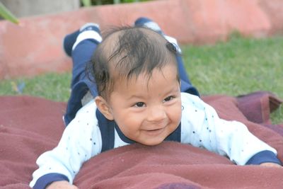 Portrait of cute baby boy