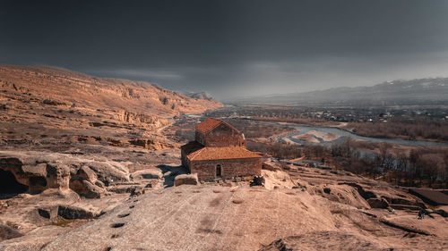 Scenic view of desert against sky