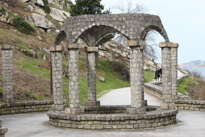 Low angle view of historical building