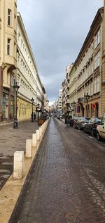 My favorite street in budapest, there is parliament in background. 