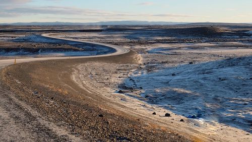 Scenic view of road against sky
