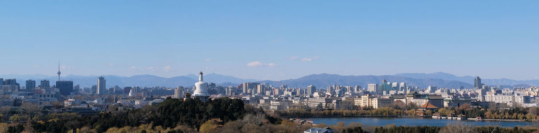 Panoramic view of xicheng city, beijing