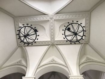 Low angle view of ceiling of building