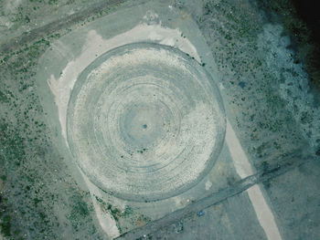 High angle view of empty water