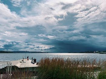 Scenic view of sea against sky