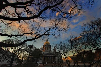 Low angle view of church against sky