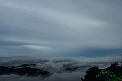 Low angle view of storm clouds in sky