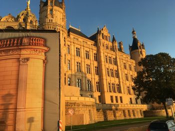 Low angle view of historical building against sky