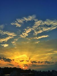 Scenic view of sky at sunset