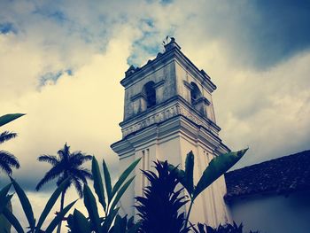 Low angle view of building against sky