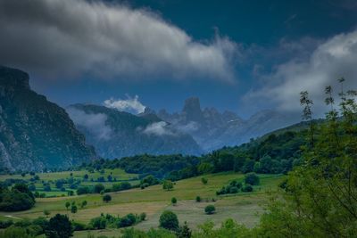 Panoramic view of landscape against sky