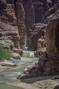 Rock formations at seaside