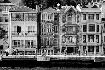 Reflection of building in water