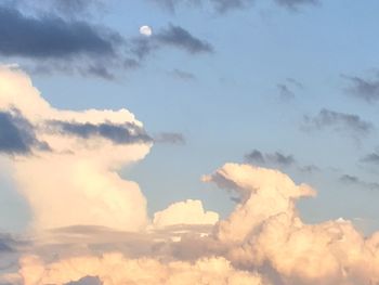 Low angle view of clouds in sky