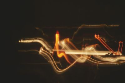 Light trails at night