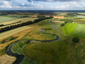 Aerial view of the famous danish stream kongeaaen