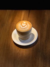 Coffee cup on table