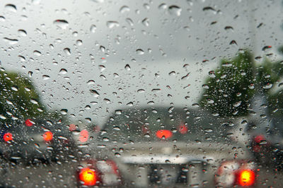 Raindrops on glass window