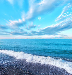 Scenic view of sea against sky