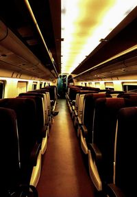 Interior of bus