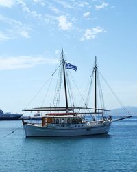 Sailboat in sea