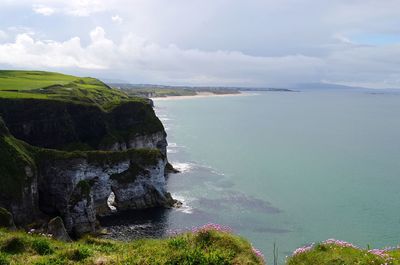 Scenic view of sea in ireland