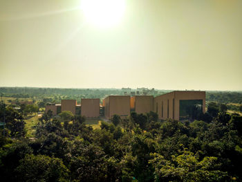 Scenic view of landscape against clear sky