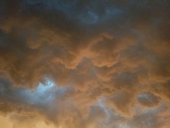 Low angle view of dramatic sky