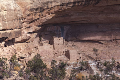 View of rock formations