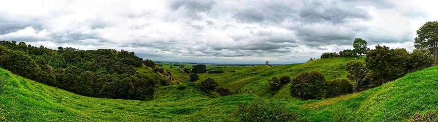 Panoramic view of landscape against sky