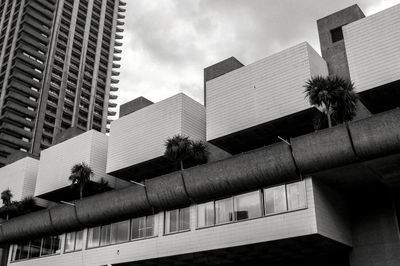 Low angle view of buildings against sky