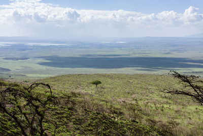 Scenic view of landscape against sky