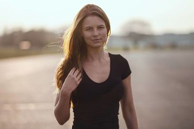 Portrait of young woman