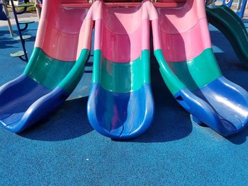 Close-up of multi colored playground