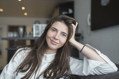 Portrait of young woman