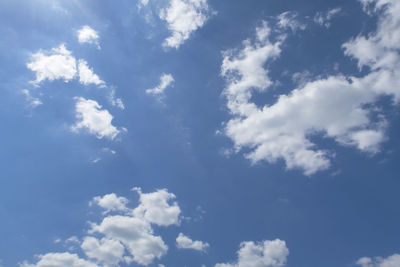 Low angle view of clouds in sky