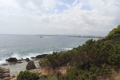 Scenic view of sea against sky