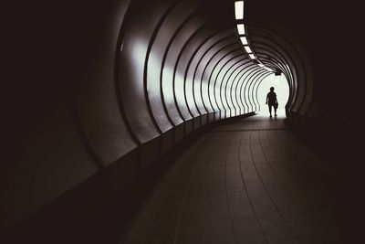 Illuminated tunnel