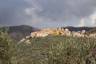 Panoramic shot of buildings against sky