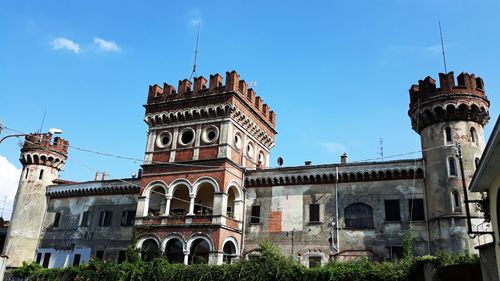 Low angle view of historical building against sky