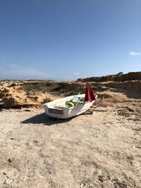 Scenic view of desert against sky