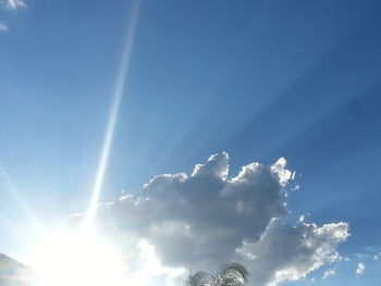 Low angle view of cloudy sky