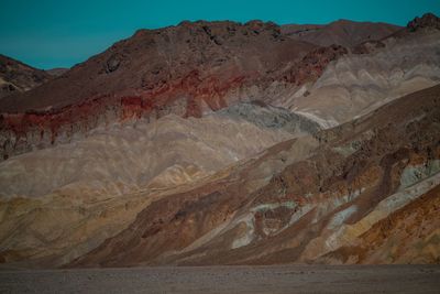 Scenic view of desert against sky